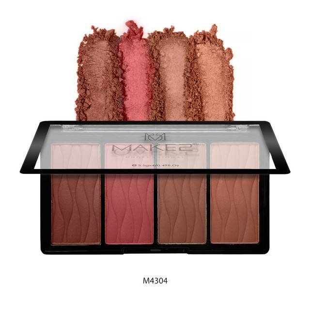 Makeover 22, Pink Wink Blush Palette, 4 Colors - M4304