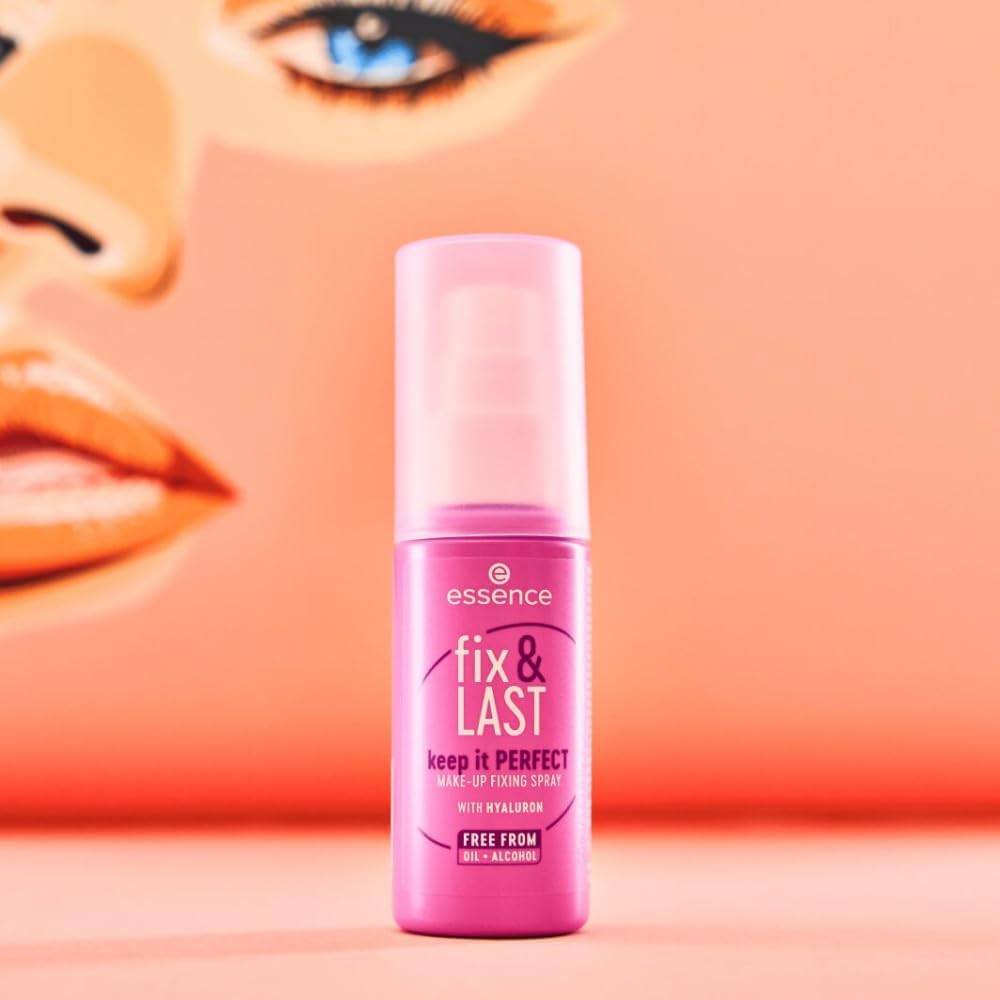 Essence, Fix & Last Makeup Setting Spray, Alcohol-Free, 50ml