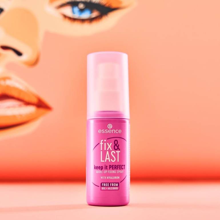 Essence, Fix & Last Makeup Setting Spray, Alcohol-Free, 50ml