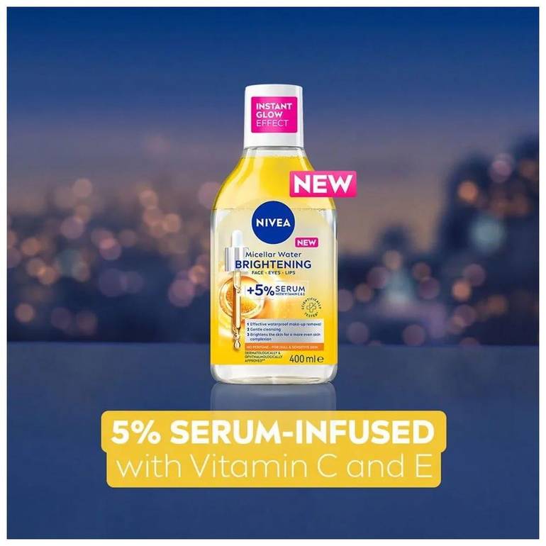 NIVEA, Micellar Makeup Remover with 5% Serum, - 400ml