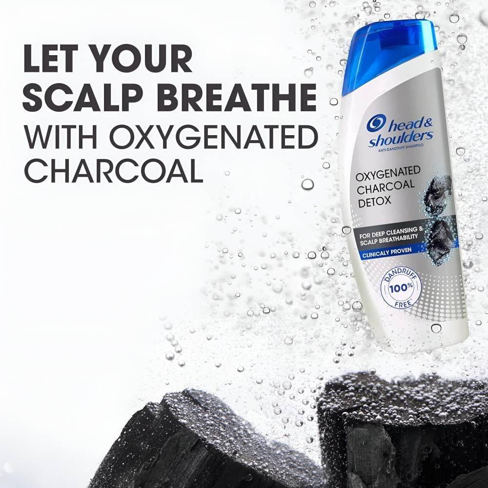 Head & Shoulders Oxygenated Charcoal Detox Anti-Dandruff Shampoo - 350ml