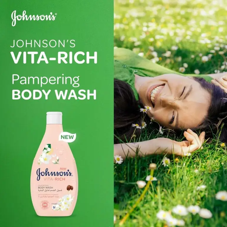 Johnson's, Shower Gel, with Vitamin E and Jojoba Oil, - 250ml
