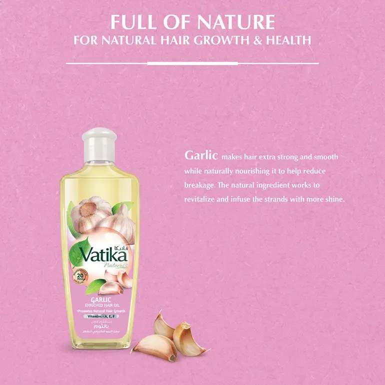 Vatika, Garlic Hair Oil, - 300ml