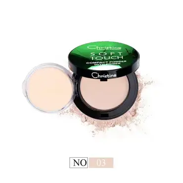 Christine, compact powder, soft touch, with primer - multi-shade