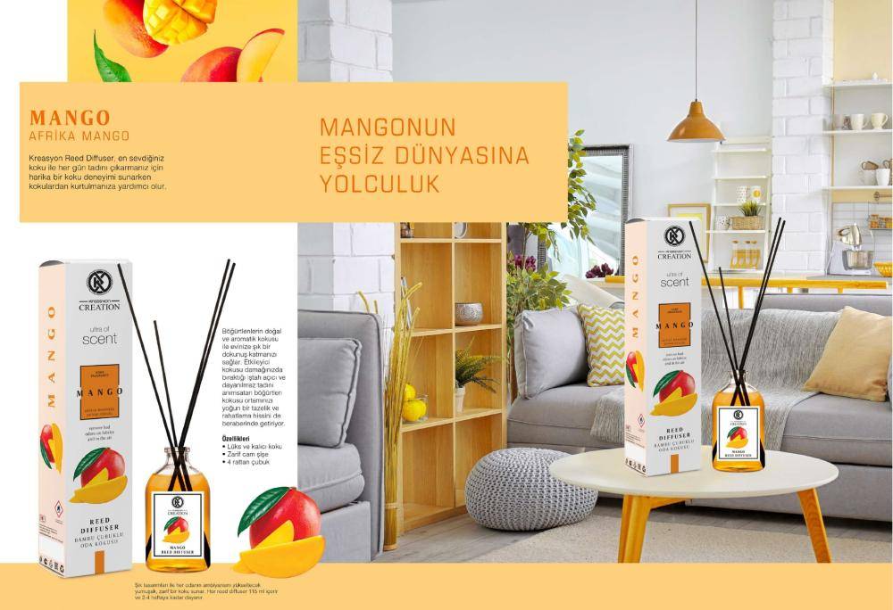 Creation, Mango Reed Diffuser, – 115ml| Rozy