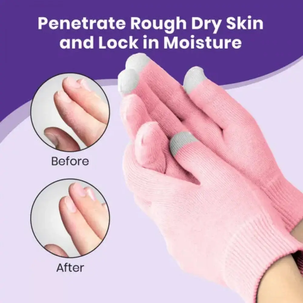 Spa, Magic Gel Glove, for Moisturizing Hands, Purple