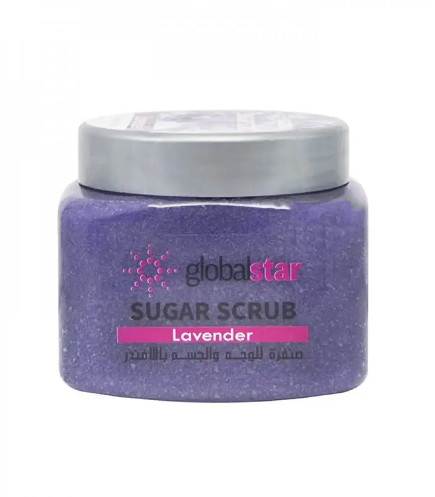 Global, Sugar Scrub, for Face and Body with Lavender