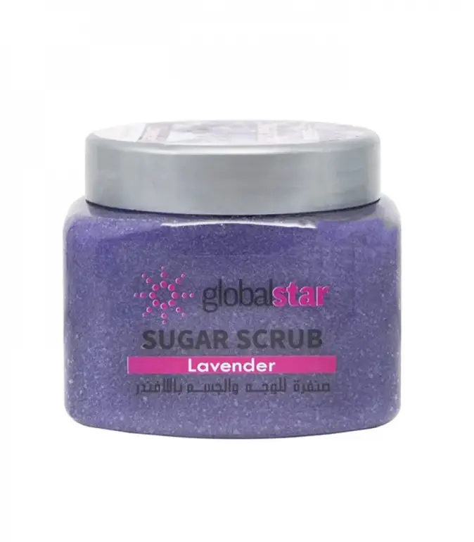 Global, Sugar Scrub, for Face and Body with Lavender