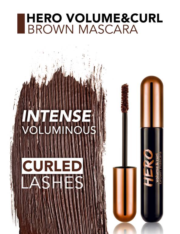 Flormar Hero Volume & Curl Brown Mascara 