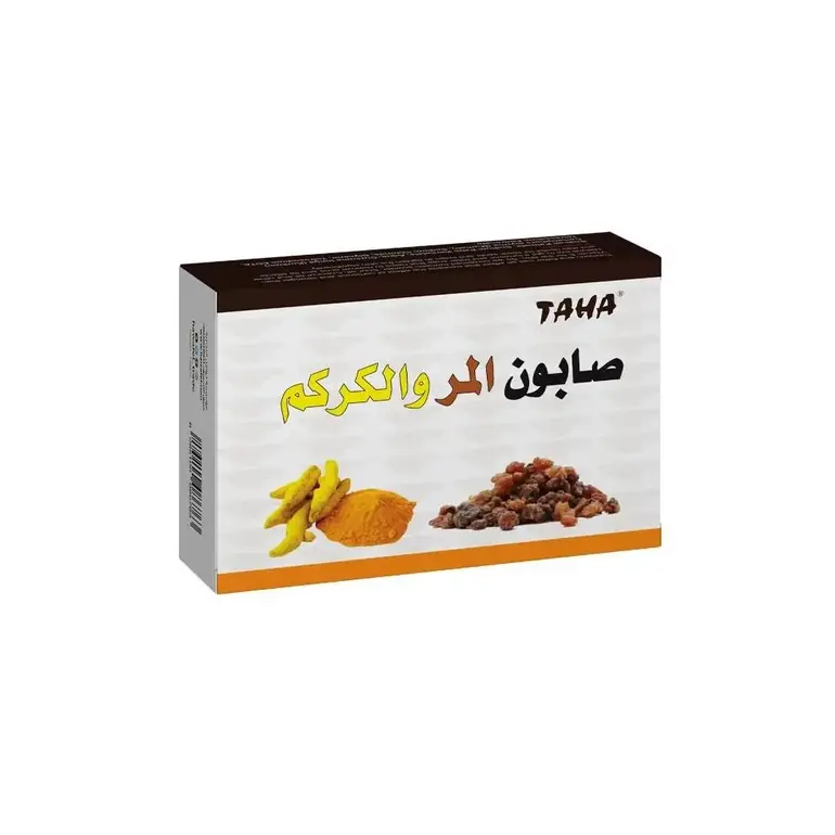 طاها, صابونة المر والكركم, 125جم 