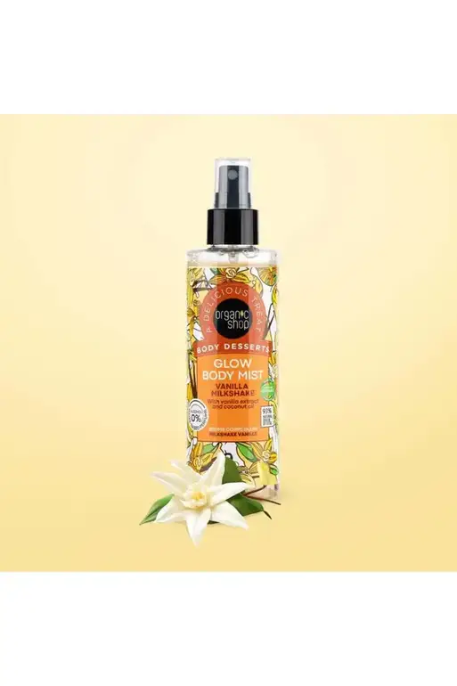 Organic Shop, Moisturizing Body Spray, Vanilla Scent – ​​200ml