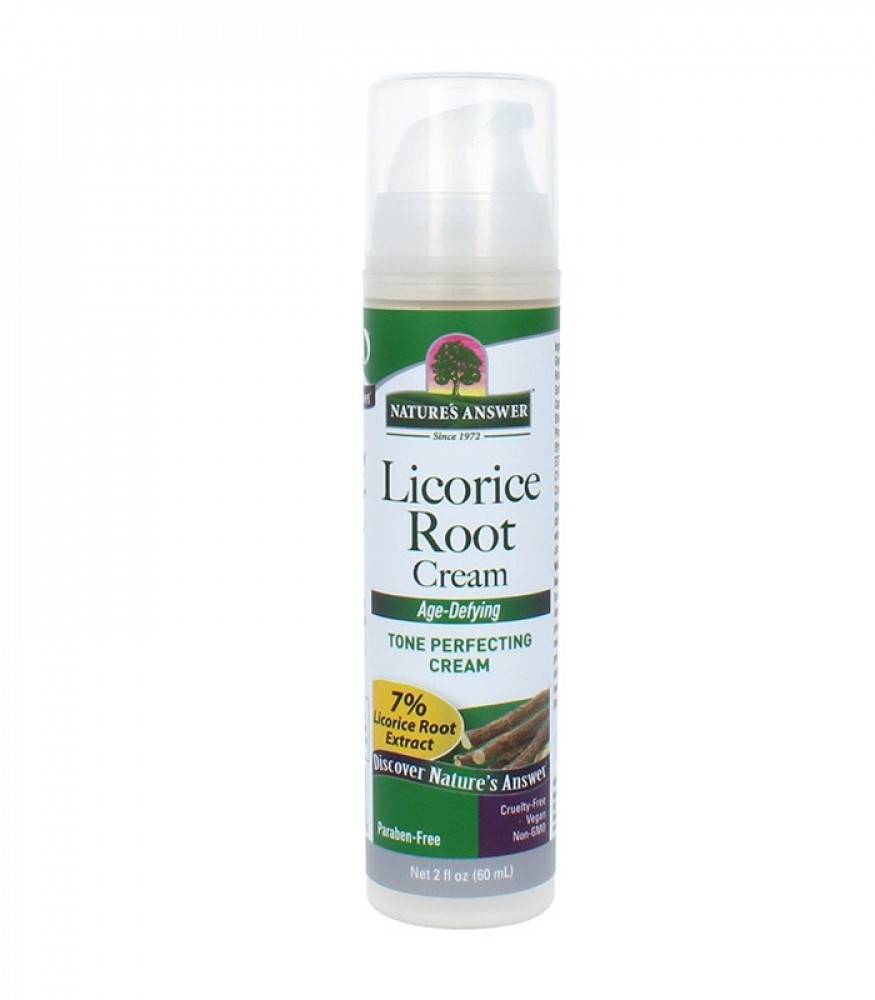 Nature's answer Licorice Root Cream is an anti-aging and anti-dark spot cream