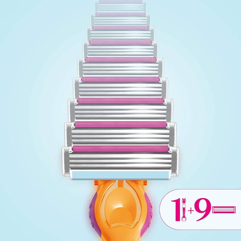 Gillette Venus Replaceable Razor - 9 Blades