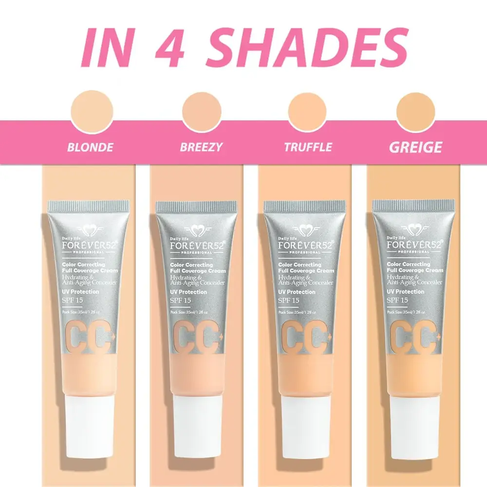 Forever52 CC+ Color Correcting Full Coverage Cream - Multiple Shades 