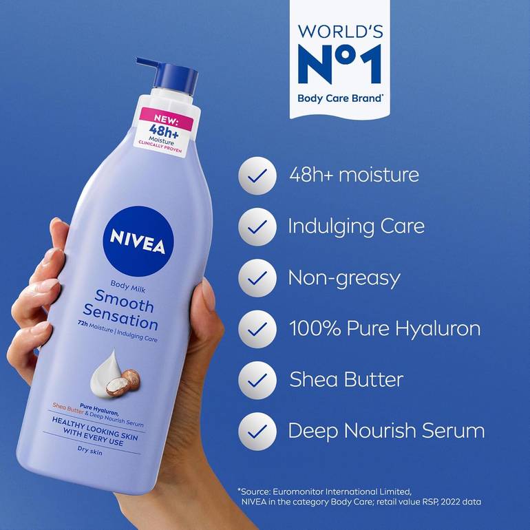 NIVEA, Shea Butter Lotion, Deep Moisturizing Body Lotion, - 625ml