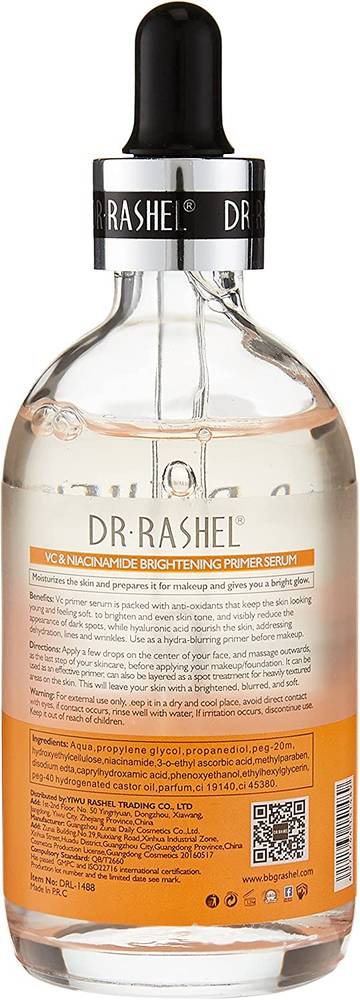 Dr. Rachel, Primer Serum, Vitamin C and Nicotinamide, Skin Brightening Primer