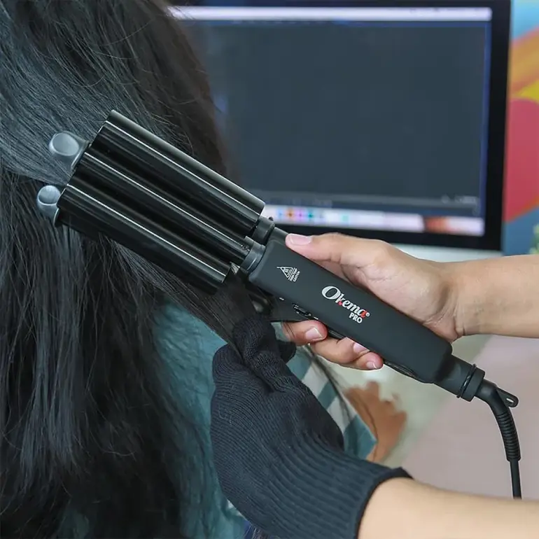 Okema, Curling and Crimping Hair Straightener, -ok707