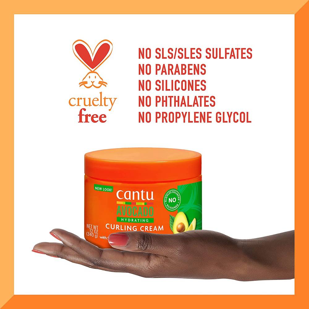 Cantu Moisturizing Curl Cream with Honey and Avocado for dry, dull hair
