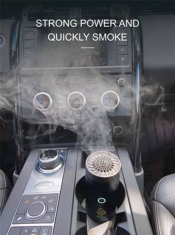 Car incense burner, equipped with a USB plug, + incense warmer - multiple colors