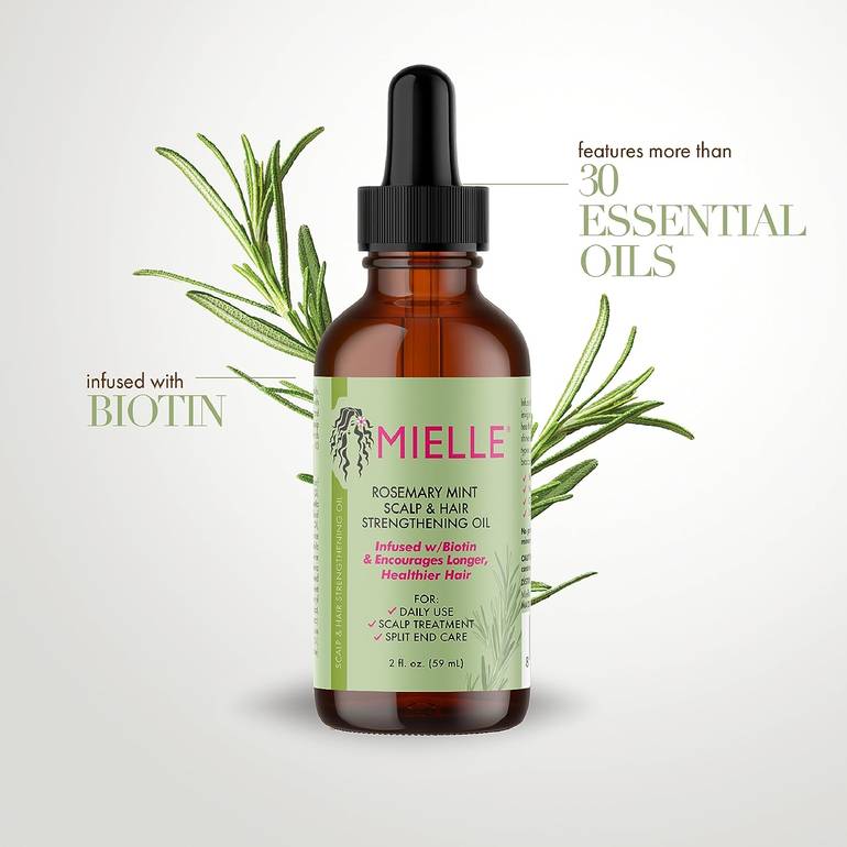 Miele, Hair Growth and Strengthening Oil Serum, with Mint and Rosemary