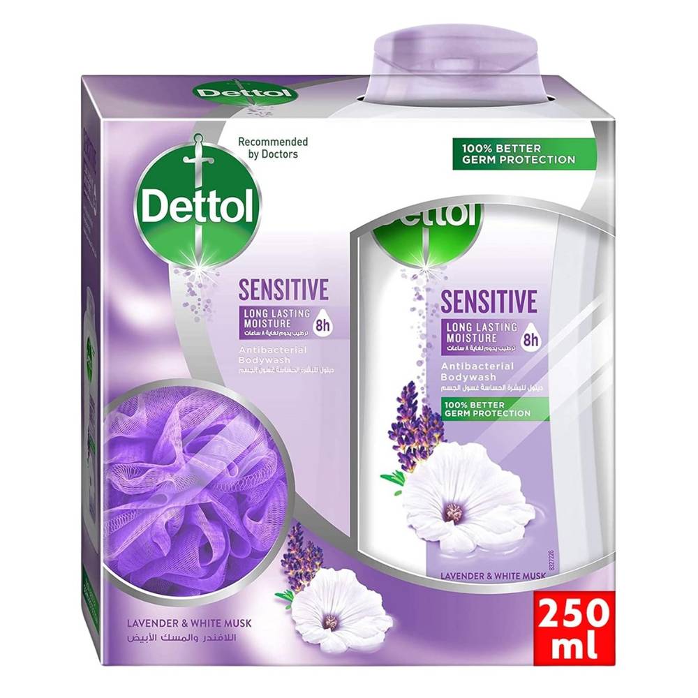 Dettol, Body Wash, Cool, Lavender & White Musk, 250ml