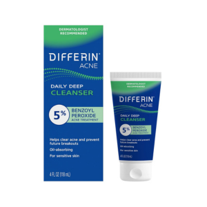 Differin Acne Daily Deep Cleanser 5% Benzoyl Peroxide - 118 ml