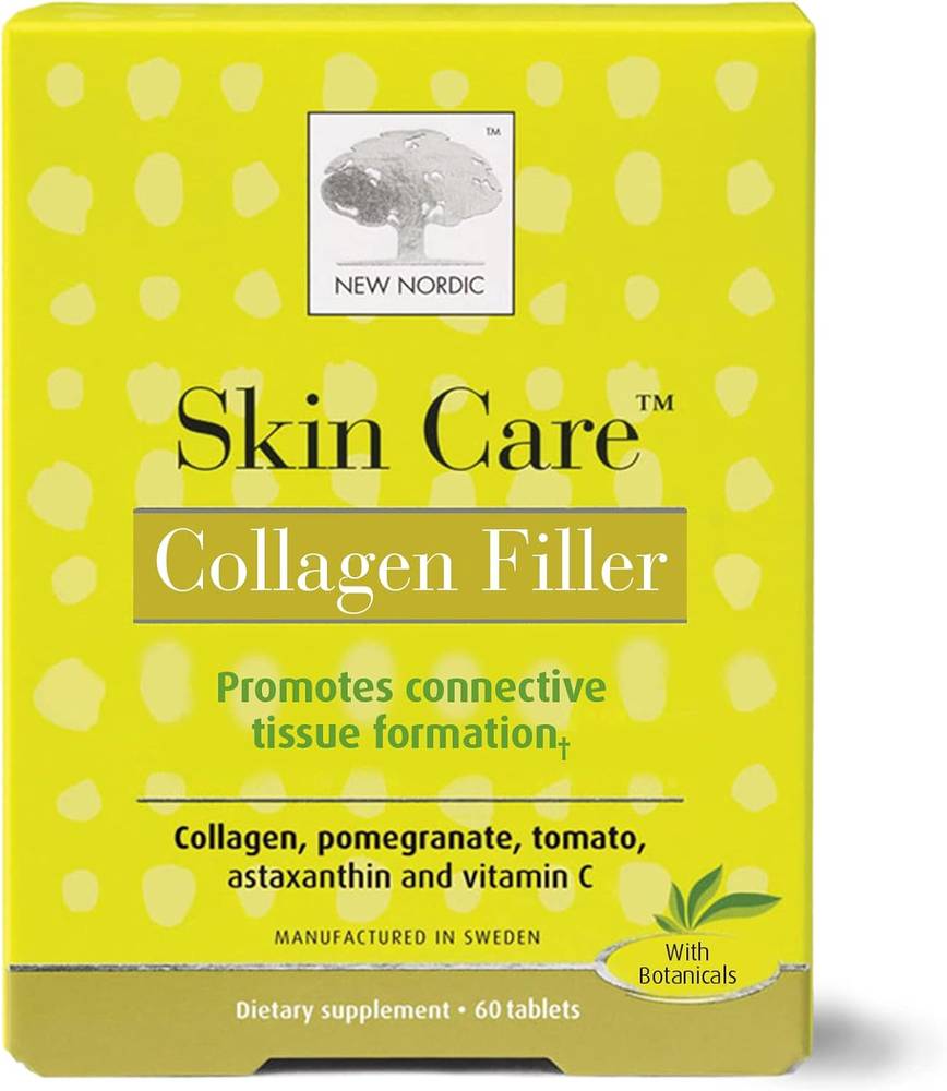 Skin, Care, Pills, Herbs, Collagen, Filler, Food Supplement, - 60 Tablets