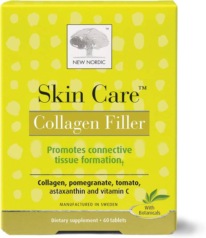 Skin, Care, Pills, Herbs, Collagen, Filler, Food Supplement, - 60 Tablets