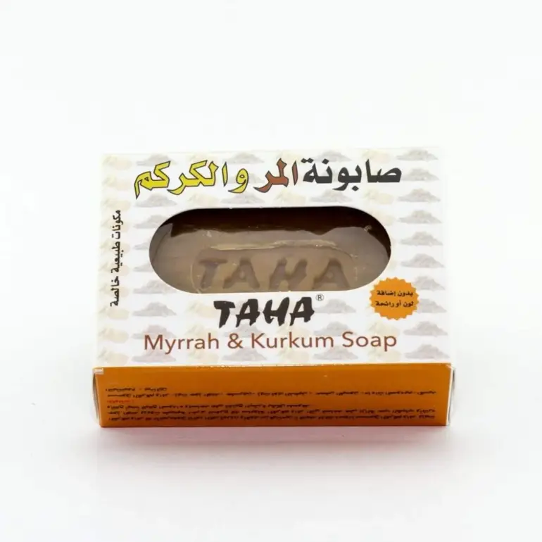 طاها, صابونة المر والكركم, 125جم 