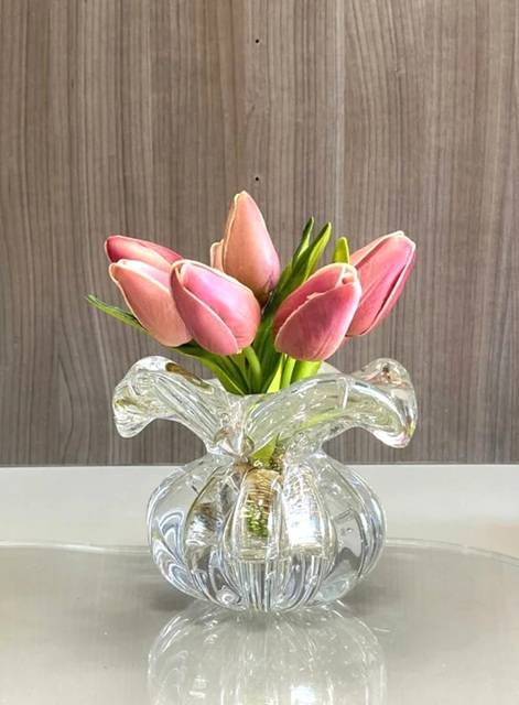 Murano Crystal Vase, Small