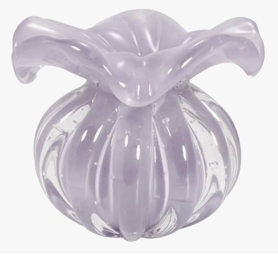 Murano Crystal Vase, Medium