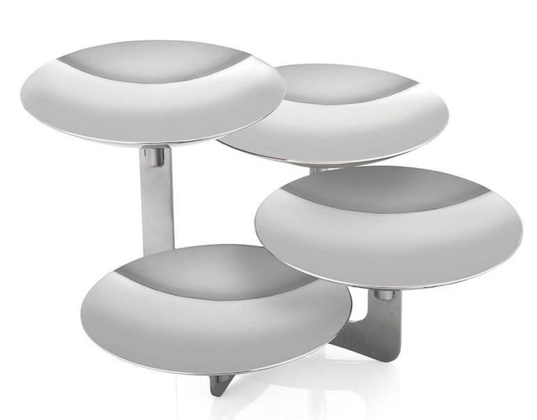 Stand with 4 Rounded Plates