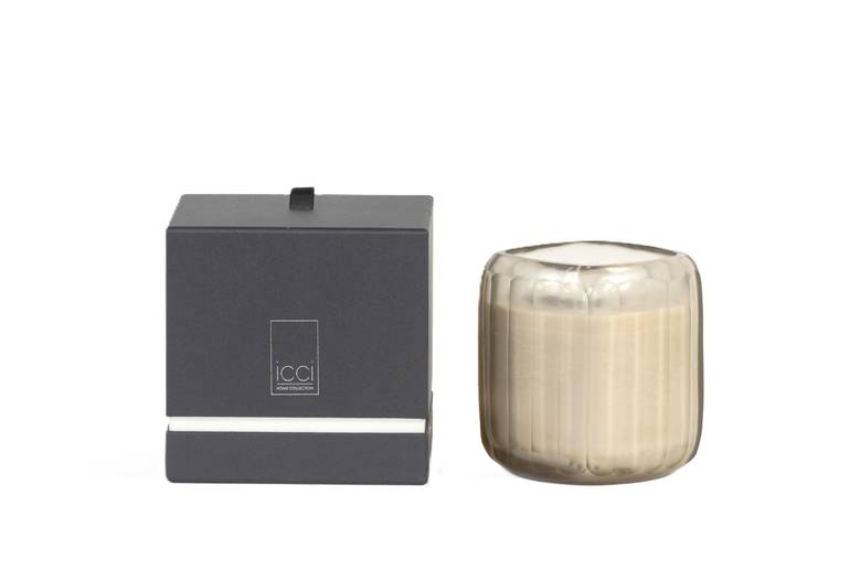 Scented candle big square rounded vase