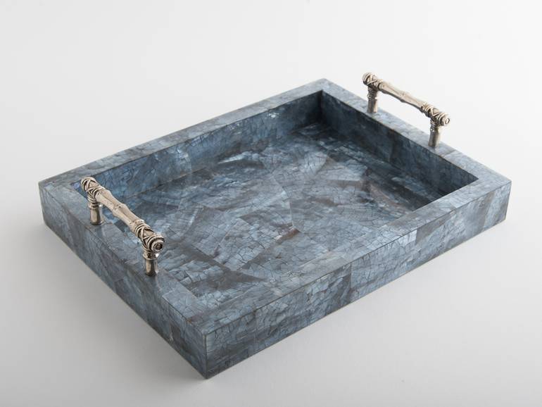 Tray with Bamboo Handles