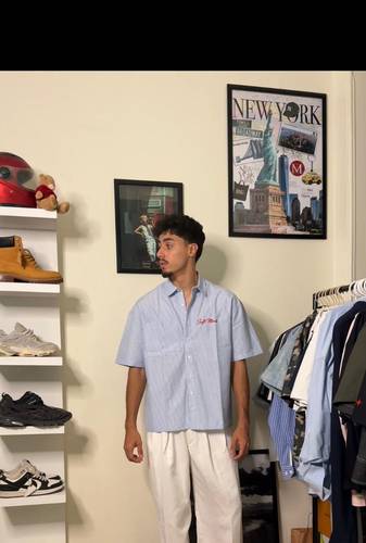 Striped Shirt - Baby Blue