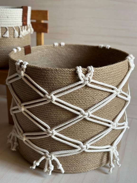Macrame basket