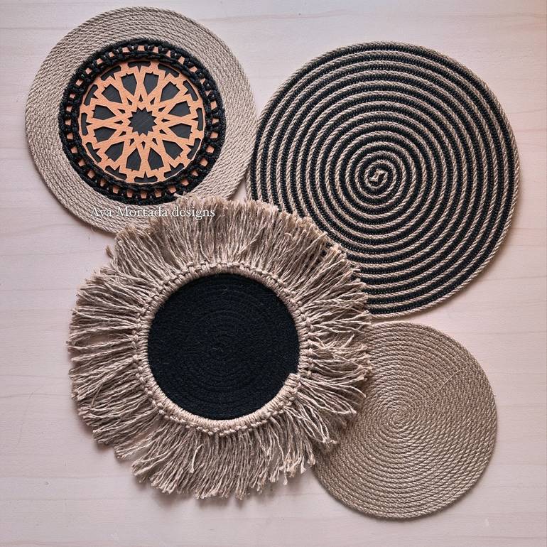 Rahaf black set  wall decoration
