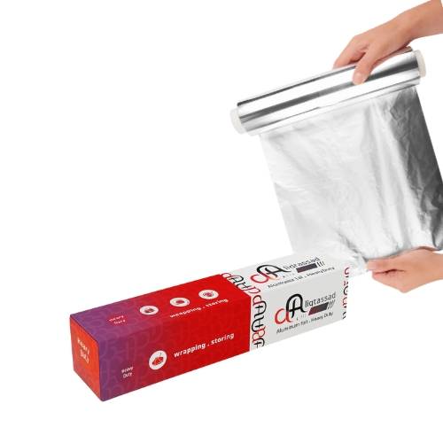قصدير ألمنيوم كارا الثقيل – Heavy Duty لتغليف الطعام (عرض 45 سم × طول 150)