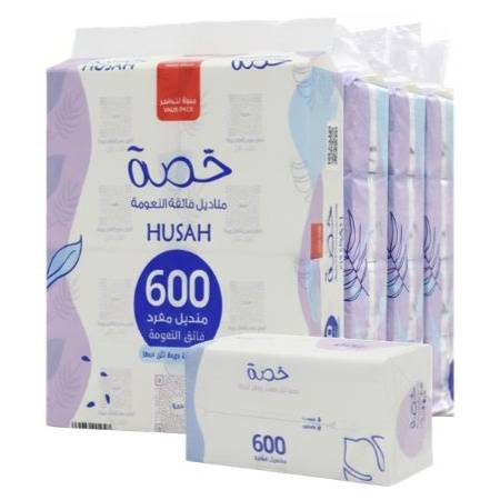مناديل حصة 600 منديل | 4 طبقات | 32 عبوه