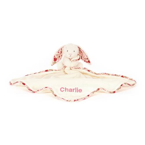 Personalised Blossom Cream Bunny 'Berry' Soother - JELLY CAT
