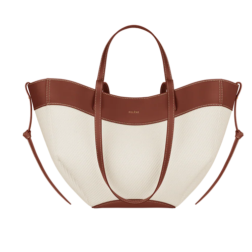polene cyme mini - cognac canvas