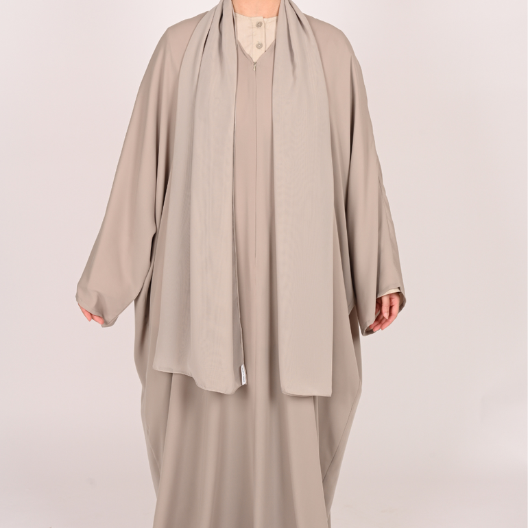 Hajj & Omrah Abaya in Sand Biege - M