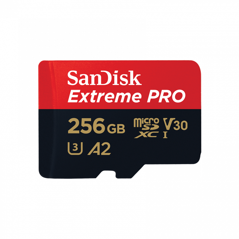 SanDisk 256GB Extreme Pro V30 Micro SD Card (SDXC) UHS-I U3