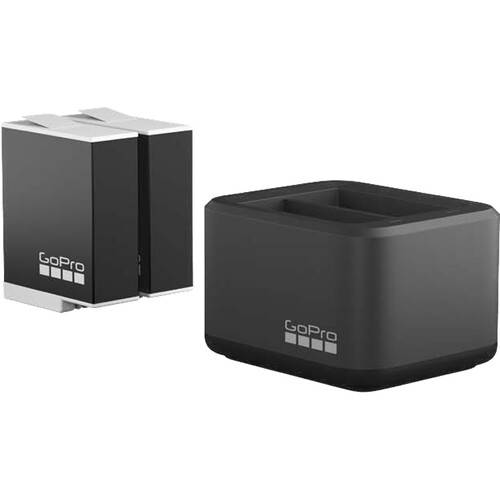 بطاريتان وشاحن اصلي 12/11/10/9 GoPro Dual-Battery Charger with Two Enduro Batteries for Select HERO Black Cameras