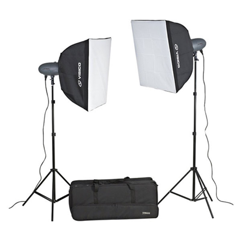 Visico Vl-200 Plus (200w) Softbox Studio Light Kit