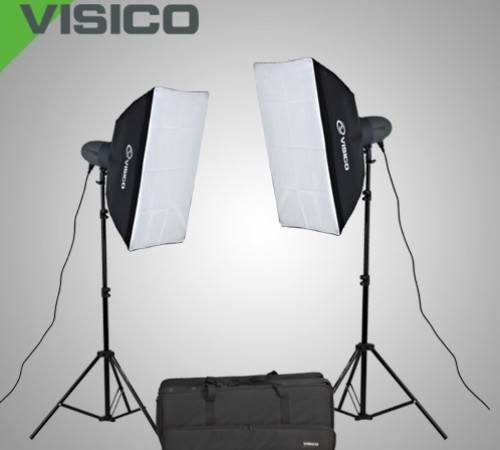 VISICO VL-400 PLUS (400W) SOFTBOX STUDIO LIGHT KIT