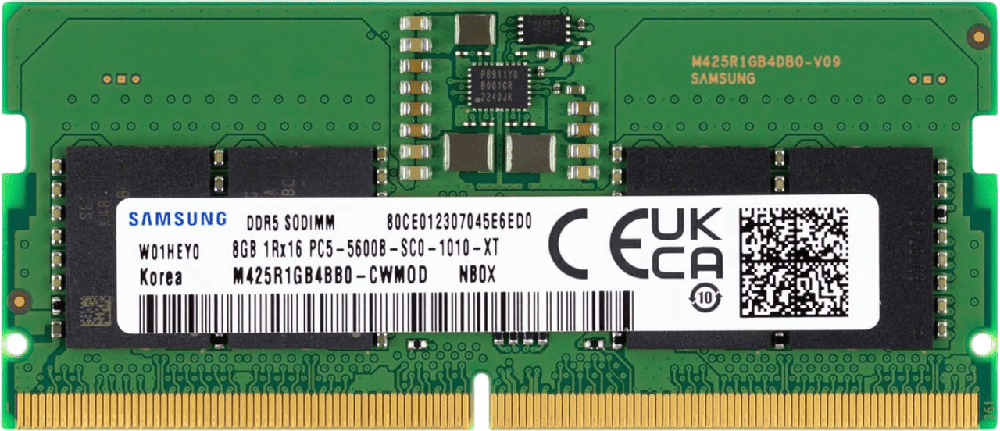 Samsung 8GB DDR5 5600MHz RAM Module (SO-DIMM/UDIMM)