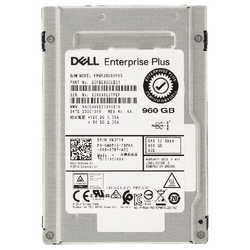 هارد ديسك سيرفر ديل 960 اس اس دي - 12 جي بي بي اس - KPM5XRUG960G