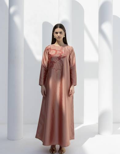 embrodary Taffeta dress
