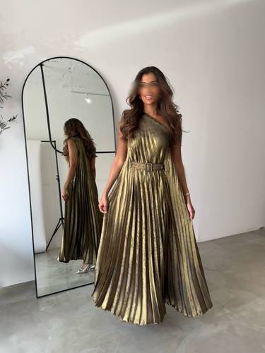 METALLIC PLEATED